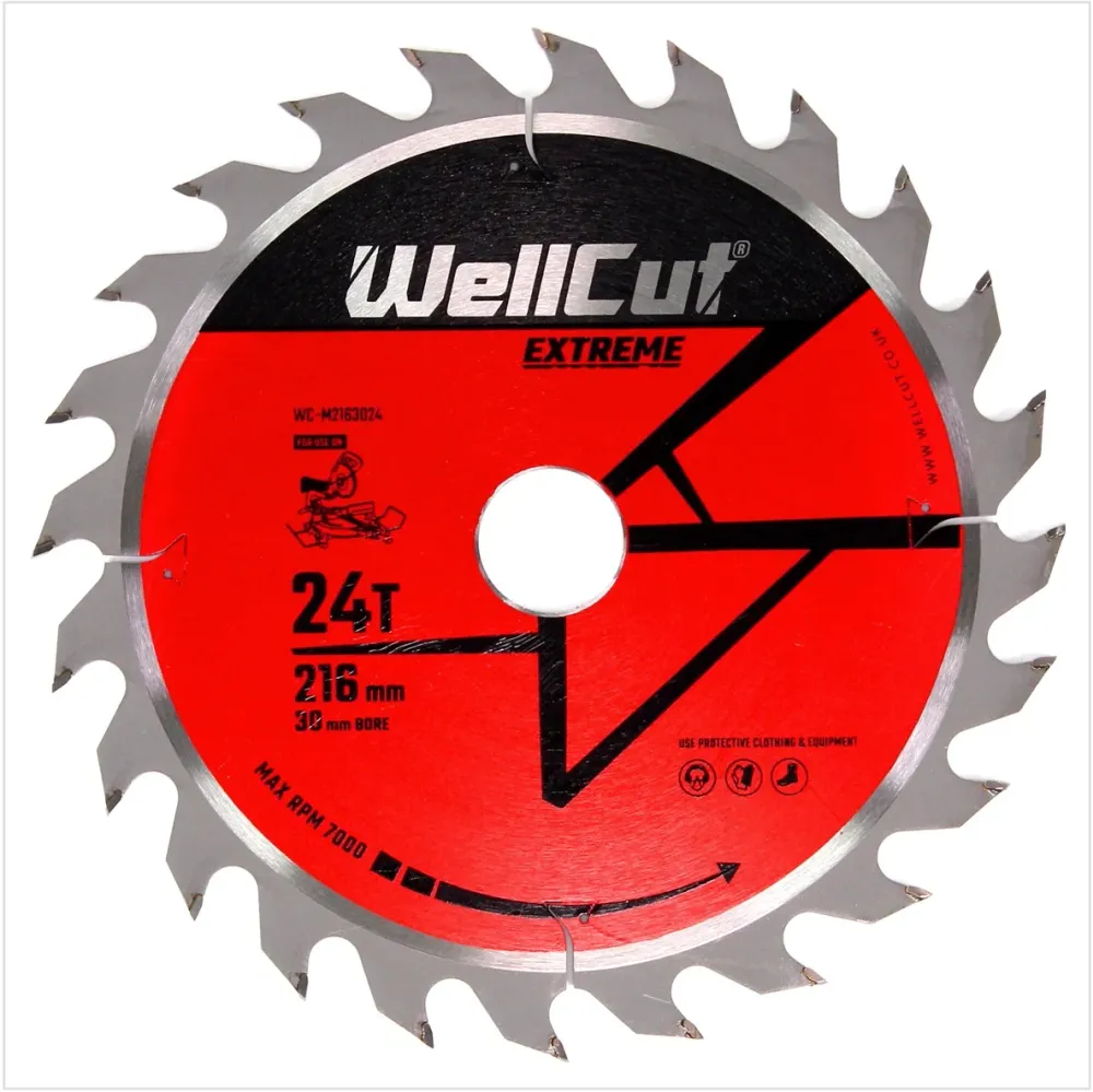 Tarcza pilarska WellCut WC-M2163024 TCT 216 x 2,4 x 30 mm 24 zę