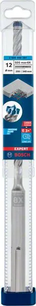 Wiertarka udarowa BOSCH Expert SDS max-8X Ø 12 mm długość robocza 200 mm 340 mm ( 4000909887 )