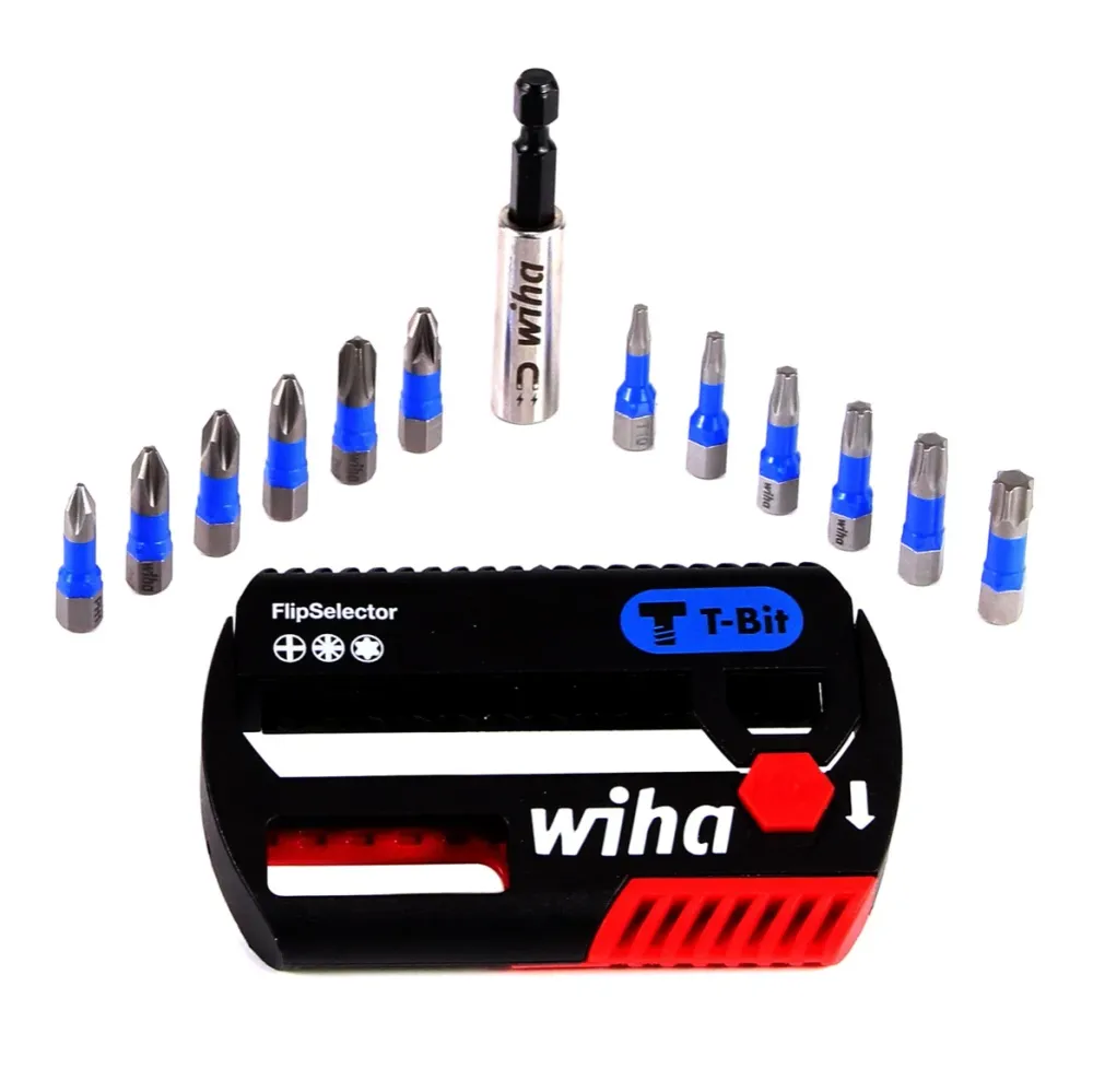 Wiha SB 7947T-906 FlipSelector T-Bit 25 mm Phillips, Pozidriv, TORX® 13-częściowy 1/4" ( 41824 )
