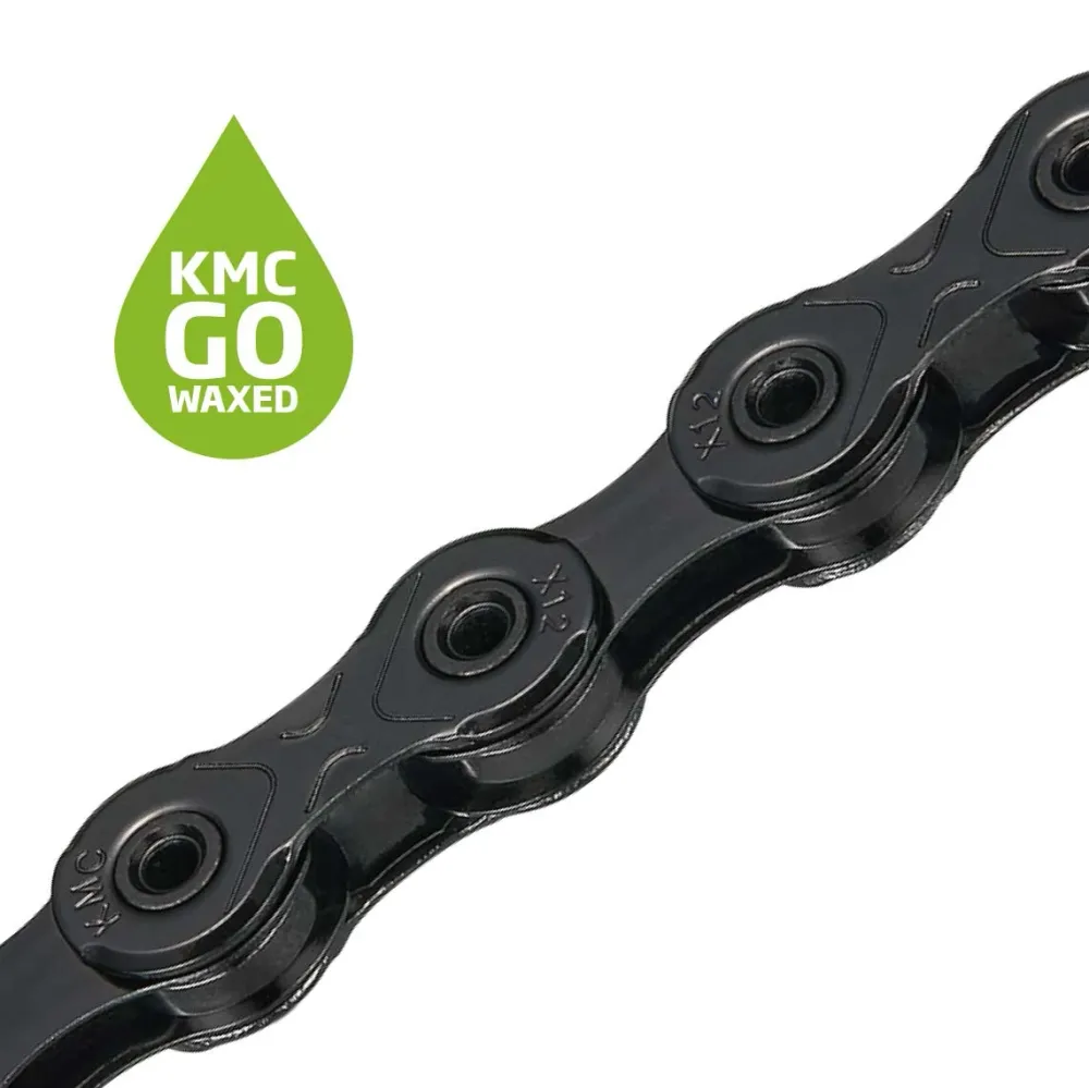 Łńcuch KMC DLC 12 12V czarny woskowany