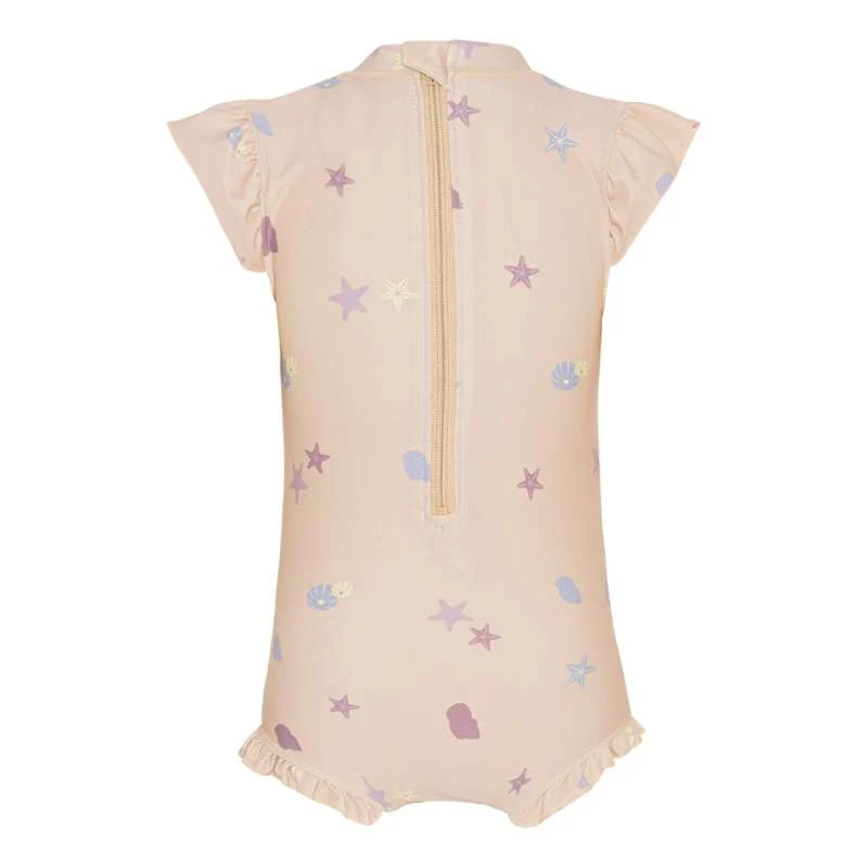 Vanilla Copenhagen Strój kąpielowy UV50+ - Rozgwiazda - Mglista Róż - 80/86