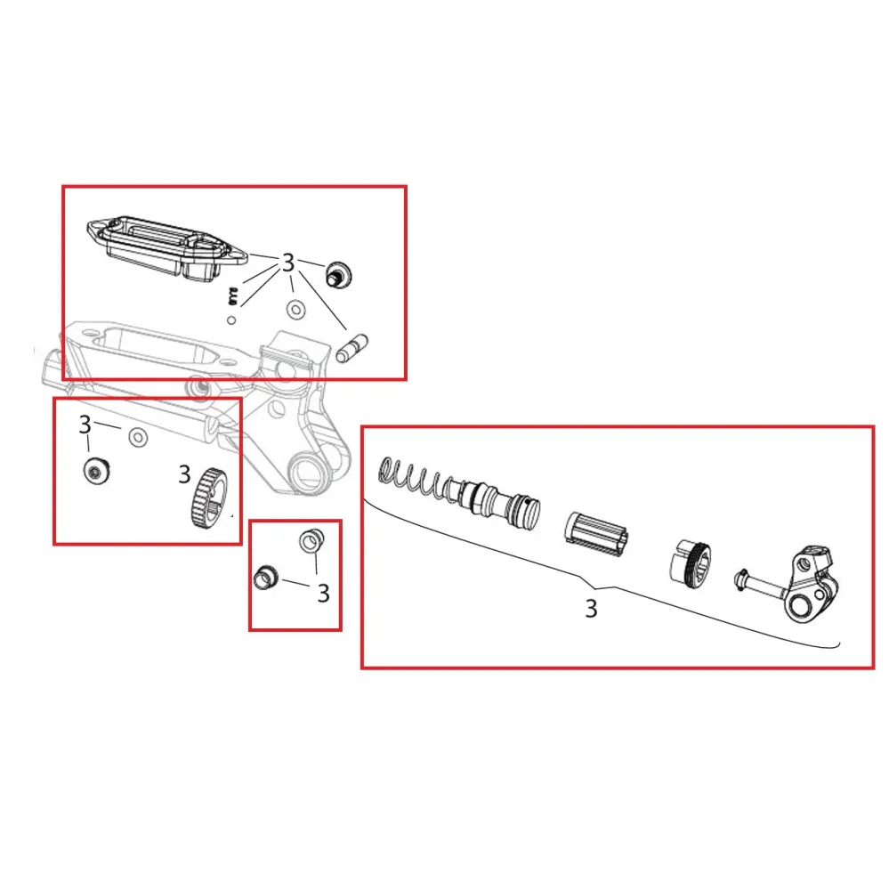 Zestaw części wewnętrznych do dźwigni SRAM MAVEN ULTIMATE/SILVER B1