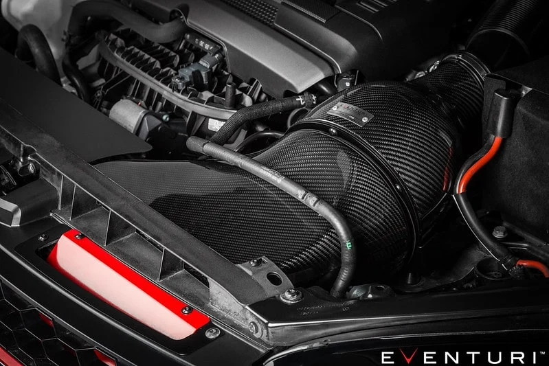 Eventuri wlot powietrza z włókna węglowego VW Golf MK7 R/GTI Clubsport, Audi S3 8V, Leon Cupra 5F itd.