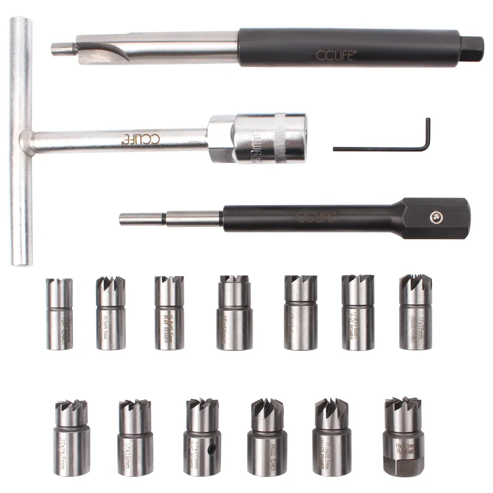 Master Diesel Injector Seat Cutter Injector Cleaning Cleaner Tool kit 17 pcs