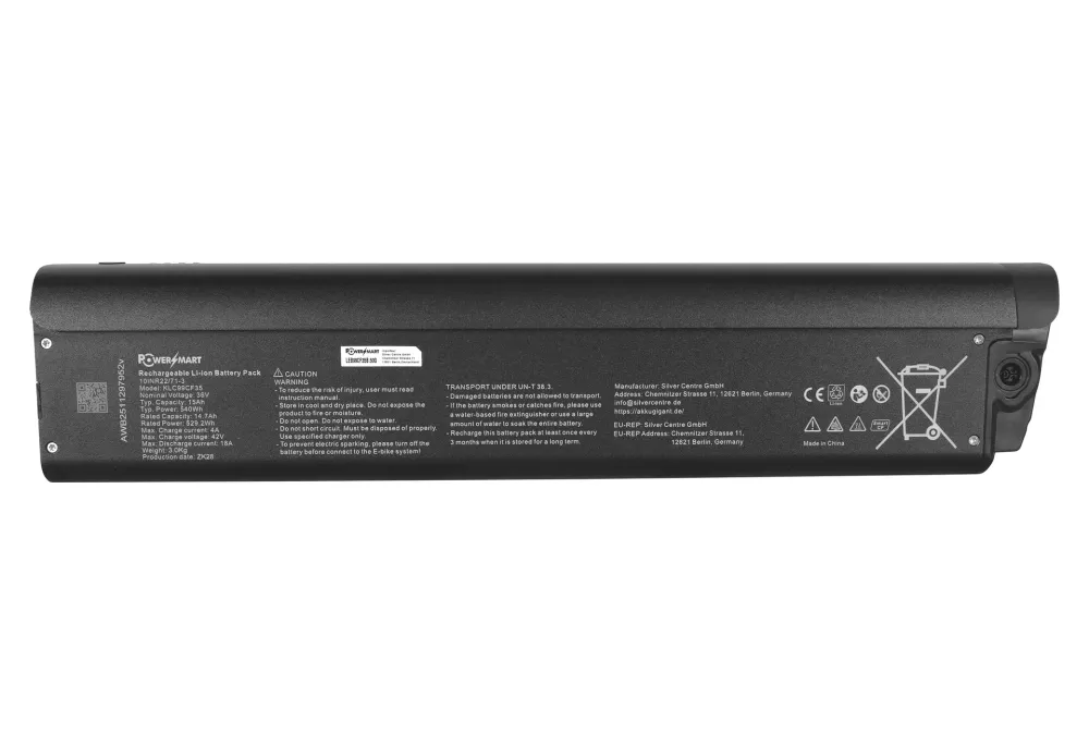 Bateria zamienna do roweru elektrycznego Qwic Premium 36V 15Ah pasuje do MN7 i MD9