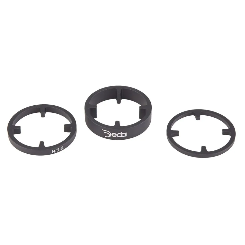 Zestaw aluminiowych podkładek dystansowych pod zestaw słuchawkowy DEDA HSS 46 mm
