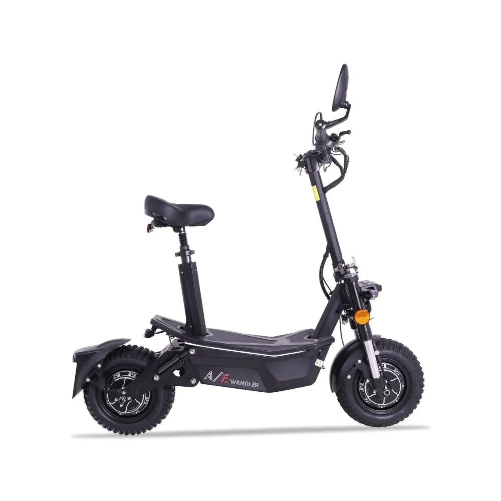 Hulajnoga elektryczna WANDLER-/E 2x1500W - 45 km/h - do 140 kg - dopuszczona do ruchu drogowego - czarna