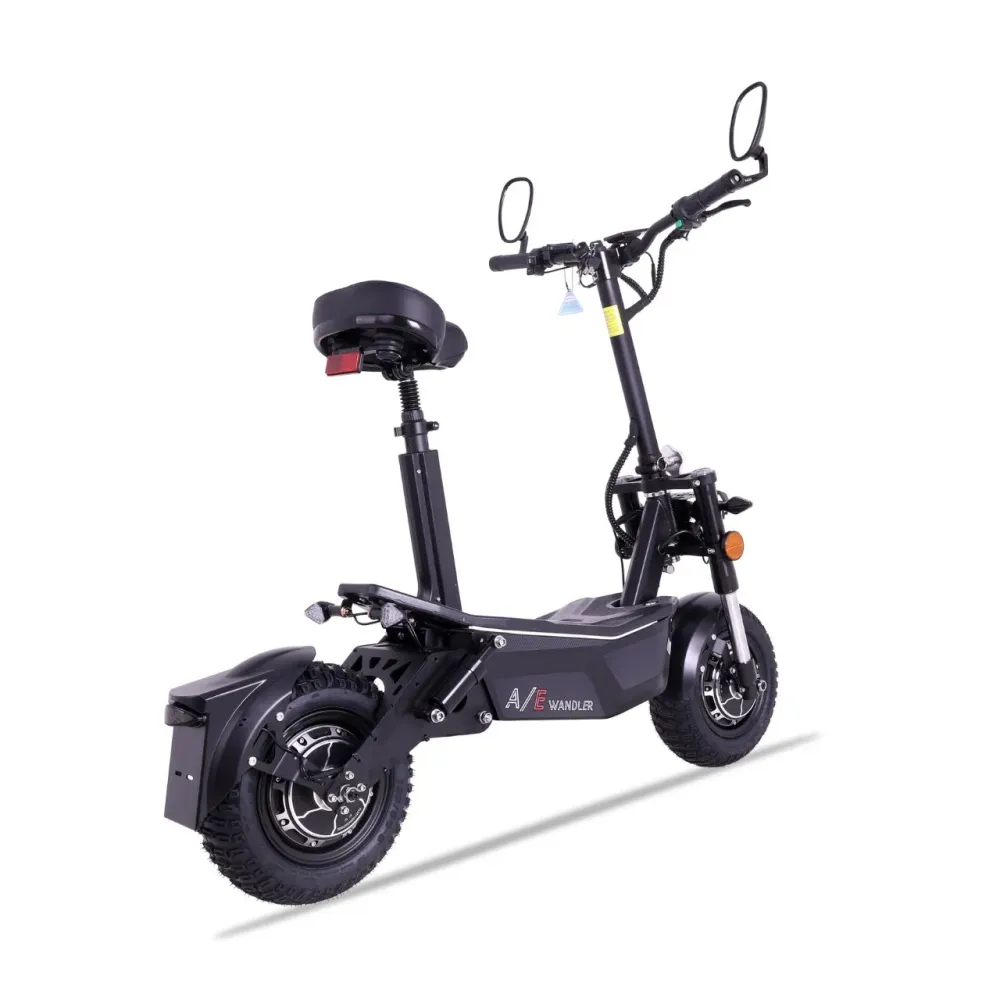 Hulajnoga elektryczna WANDLER-/E 2x1500W - 45 km/h - do 140 kg - dopuszczona do ruchu drogowego - czarna