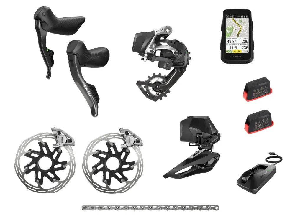 SRAM Red E1 AXS 2x12v + Hammerhead Karoo