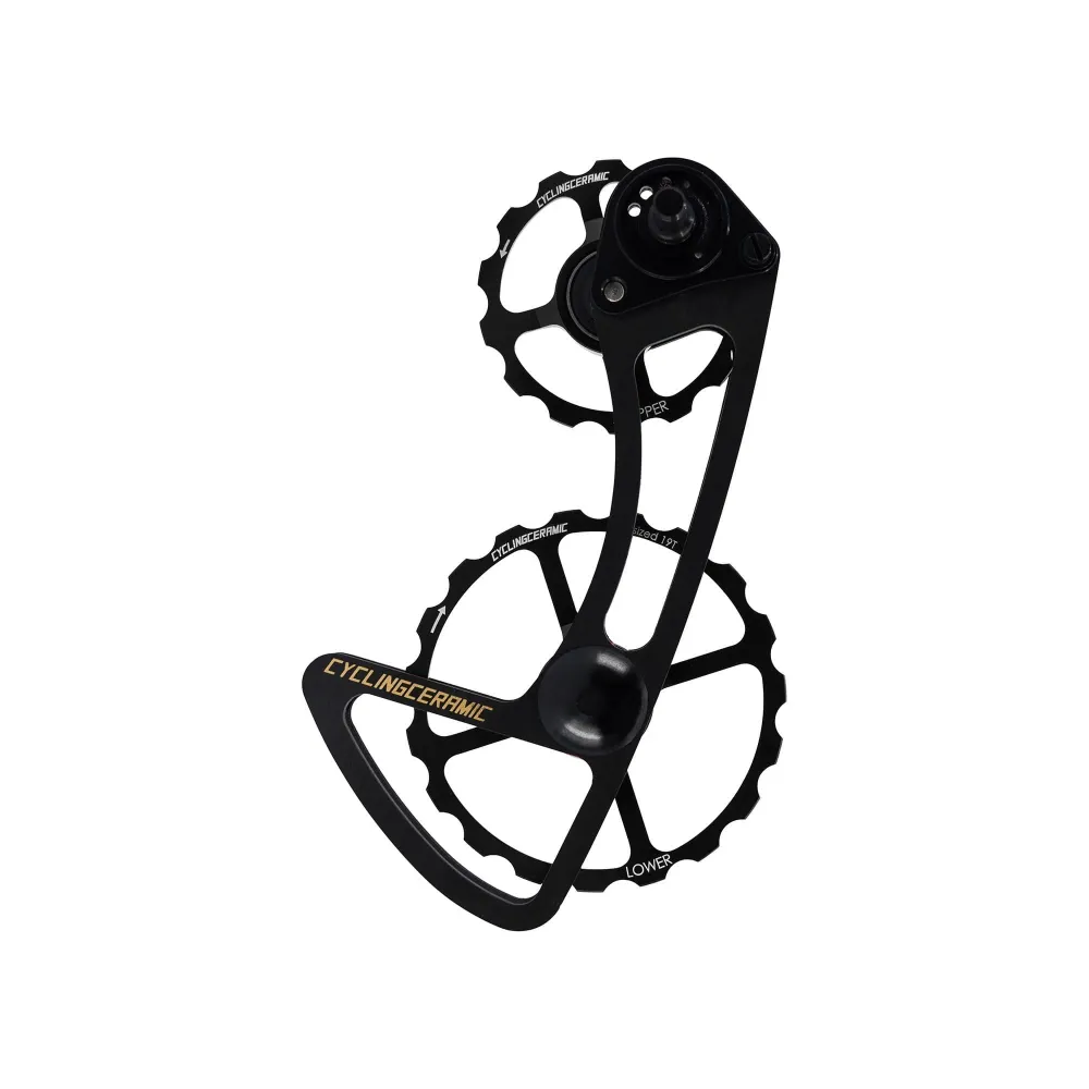 CYCLINGCERAMIC 11-biegowa przerzutka tylna Cage 14/19 Sram E-Tap Black