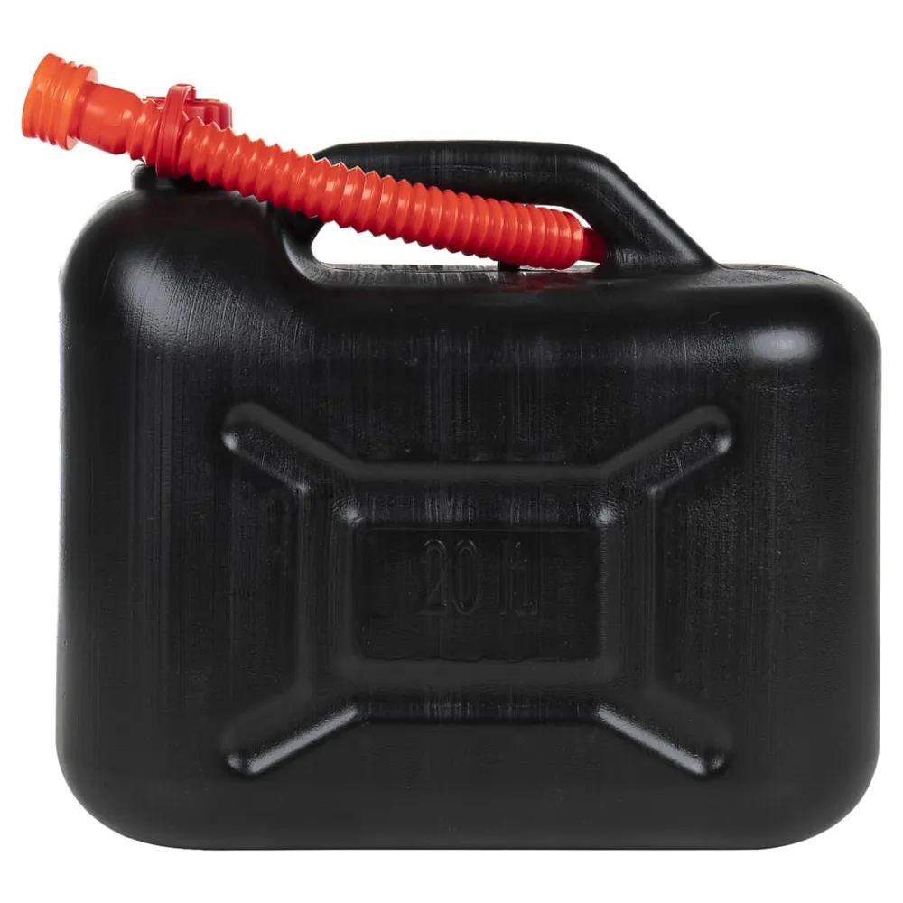 Kanistry z elastyczną wylewką, 3 szt., czarne, 20 L, plastikowe