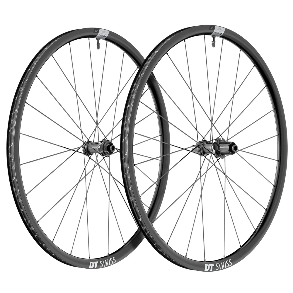 Para kół DT SWISS G 1800 SPLINE 25 przystosowanych do jazdy bezdętkowej (centralna blokada) Dynamo