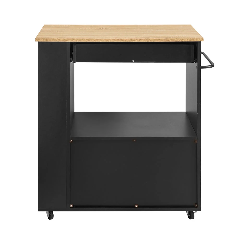 SoBuy Kredens z kółkami kuchennymi FKW113-SCH