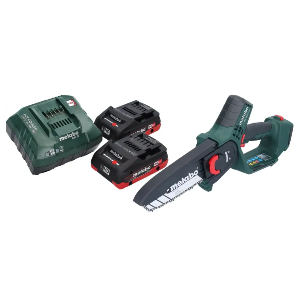 Akumulatorowa pilarka do gałęzi Metabo MS 18 LTX 15 18 V 15 cm 5 m/s + 2x akumulator 4,0 Ah + ładowarka