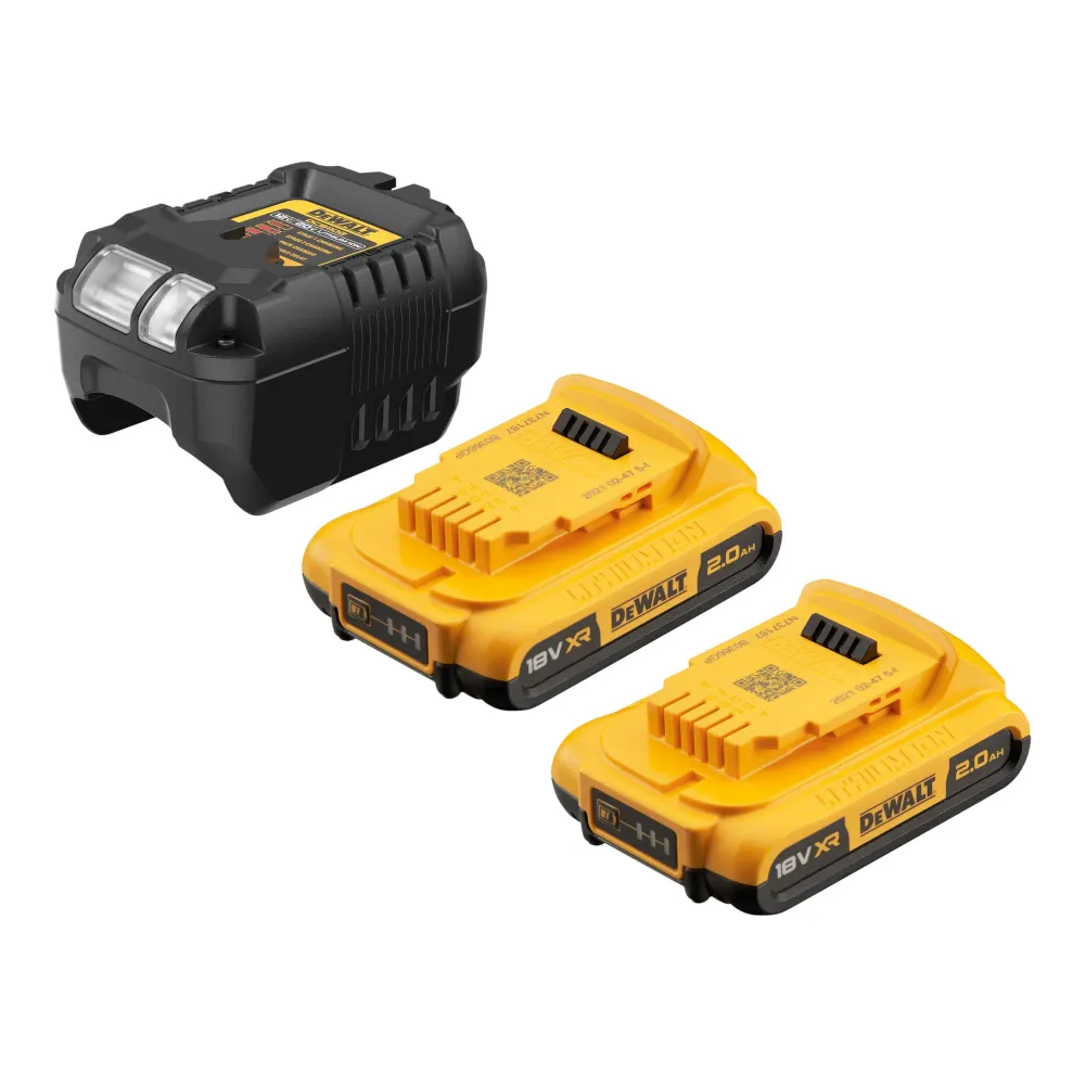 Akumulatorowa pilarka do przycinania DeWalt DCMPS 520 D2 18 V 20 cm bezszczotkowa + 2x akumulator 2,0 Ah + ładowarka