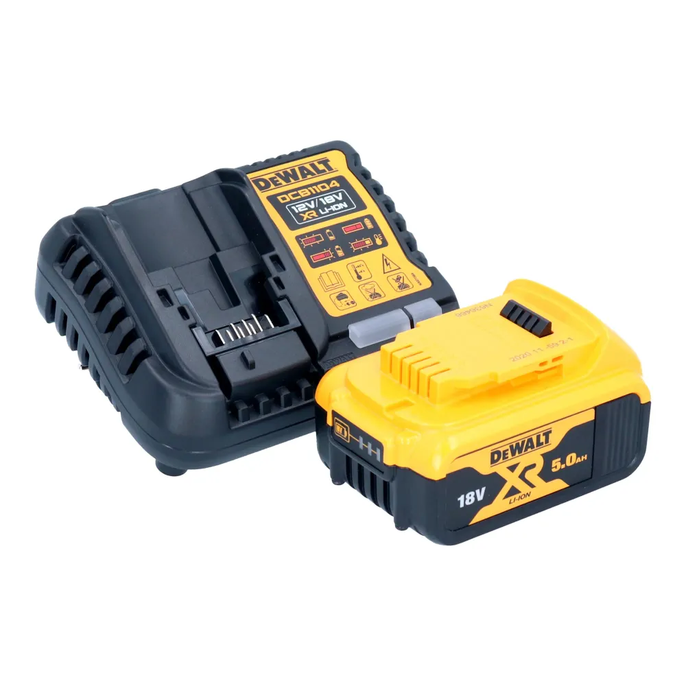 Akumulatorowa pilarka do przycinania DeWalt DCMPS 520 P1 18 V 20 cm bezszczotkowa + 1x akumulator 5,0 Ah + ładowarka
