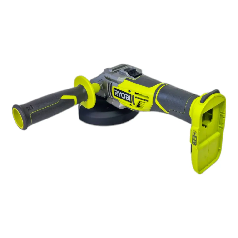 Akumulatorowa szlifierka kątowa Ryobi R18AG7-0 18 V 125 mm bezszczotkowa + 2x akumulator 5,0 Ah + ładowarka