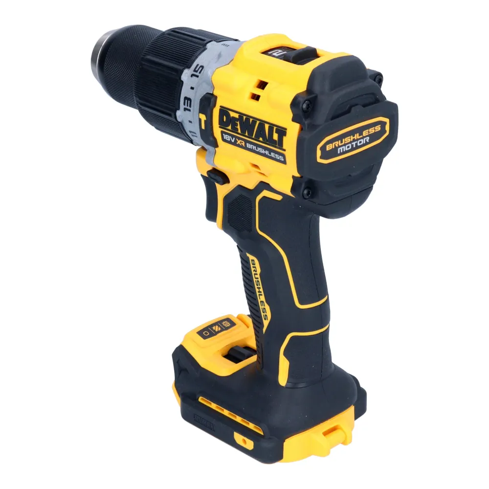 Akumulatorowa wiertarko-wkrętarka udarowa DeWalt DCD 805 D1 18 V 90 Nm bezszczotkowa + 1x akumulator 2,0 Ah + ładowarka
