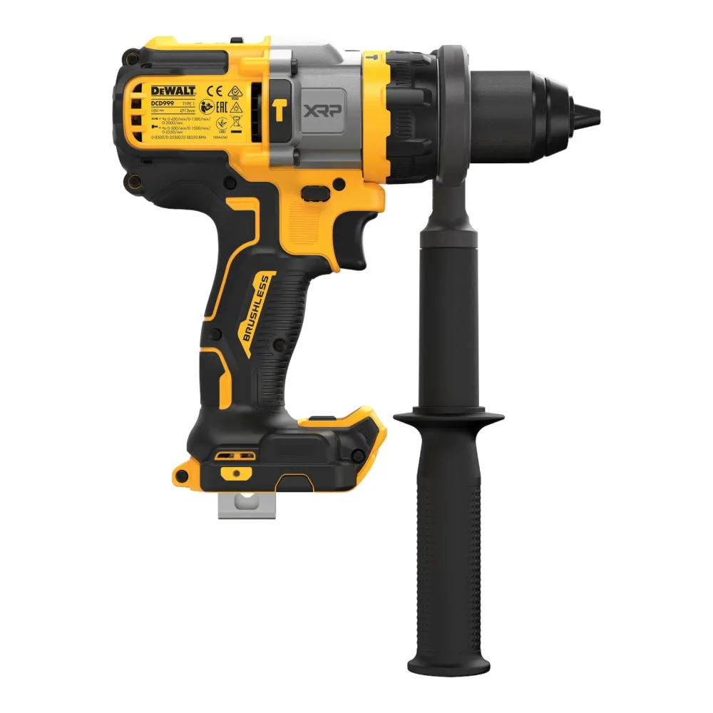 Akumulatorowa wiertarko-wkrętarka udarowa DeWalt DCD 999 M2 18 V 95 Nm bezszczotkowa + 2x akumulator 4,0 Ah + ładowarka