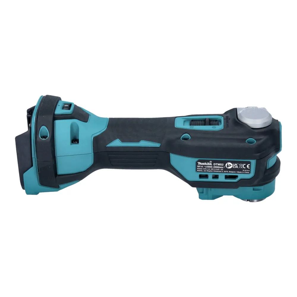 Akumulatorowe narzędzie wielofunkcyjne Makita DTM 52 ZJX2 18 V Starlock Max Brushless + 43-częściowy zestaw akcesoriów + M...