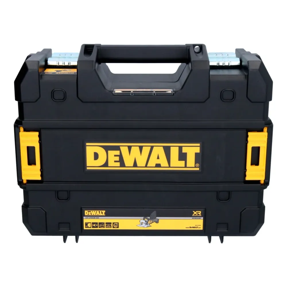 Akumulatorowy płaski frez do kołków DeWalt DCW 682 H2T 18 V 102 x 20 mm bezszczotkowy + 2x akumulator Powerstack 5,0 Ah +...