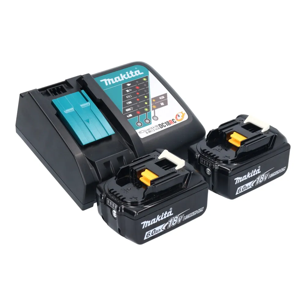 Akumulatorowy zestaw kombi Makita DLX 2278 RG + wiertarka udarowa DHP 484 54 Nm + wiertarka udarowa DHR 171 1,2 J + 2x aku...