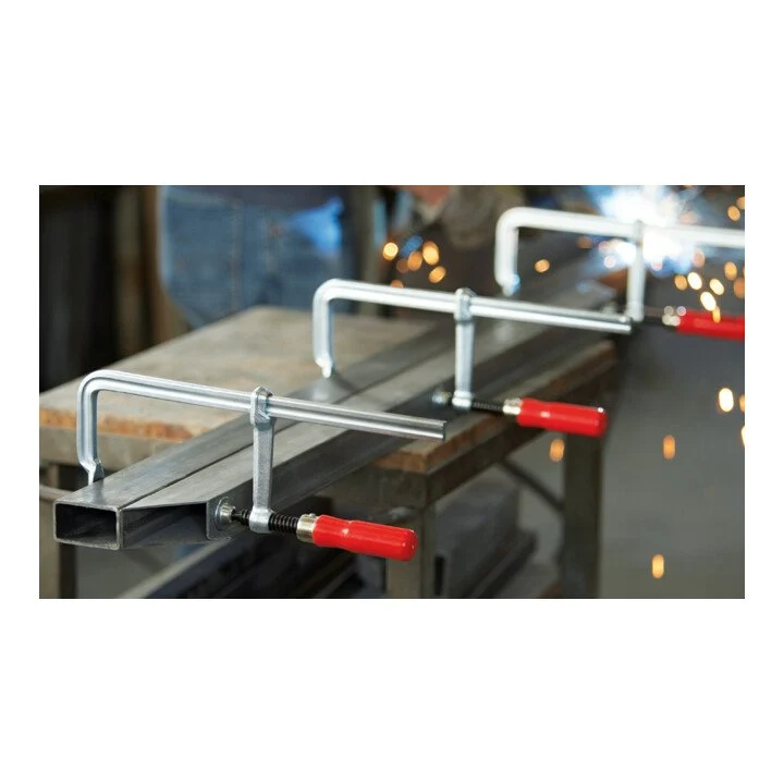 Zacisk śrubowy BESSEY classiX wykonany w całości ze stali Szerokość mocowania 300 mm Występ 140 mm ( 4000831594 )
