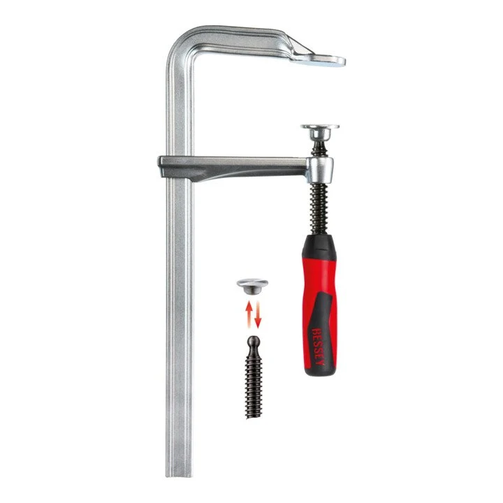 Zacisk śrubowy BESSEY GZ-2K Szerokość mocowania 250 mm Występ 120 mm ( 4000831782 )
