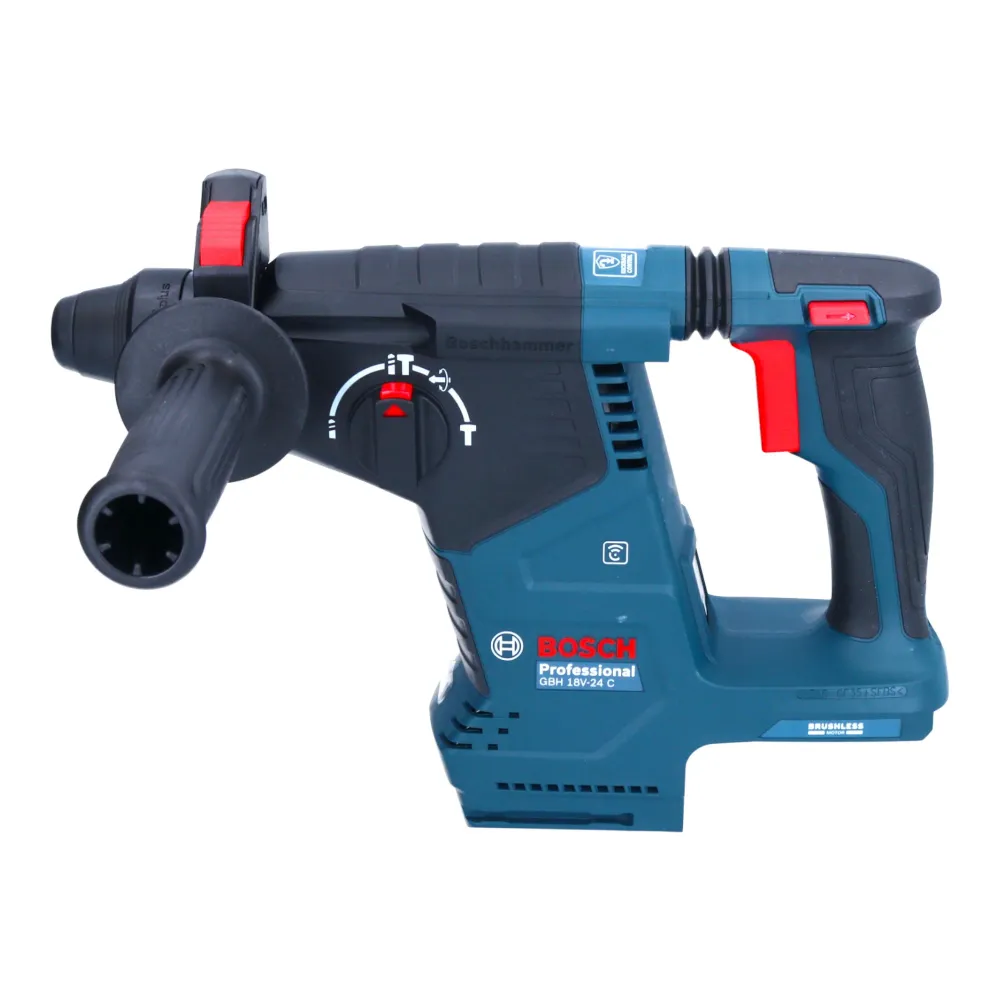 Bosch GBH 18V-24 C Profesjonalna akumulatorowa wiertarko-wkrętarka udarowa 18 V 2,4 J bezszczotkowa SDS plus + 2x akumulat...