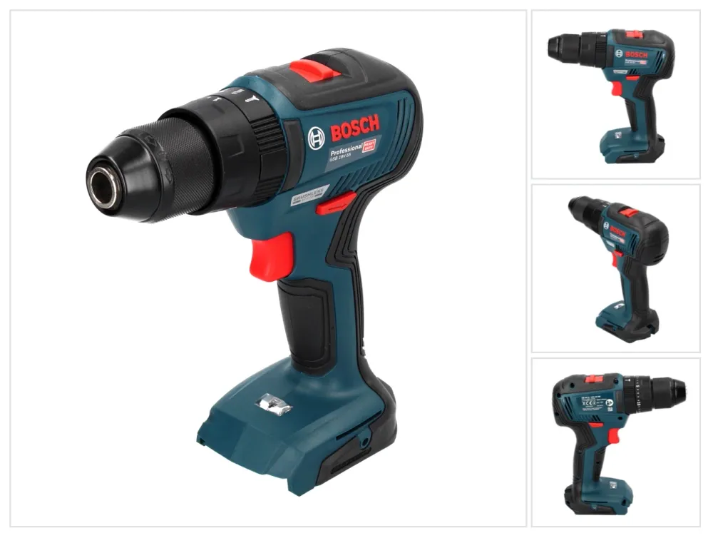 Bosch GSB 18V-55 Profesjonalna akumulatorowa wiertarko-wkrętarka udarowa 18 V 55 Nm bezszczotkowa ( 06019H5302 ) Solo - be...