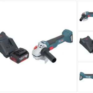 Bosch GWS 18V-10 Profesjonalna akumulatorowa szlifierka kątowa 18 V 115 mm bezszczotkowa + 1x akumulator 4,0 Ah + ładowarka