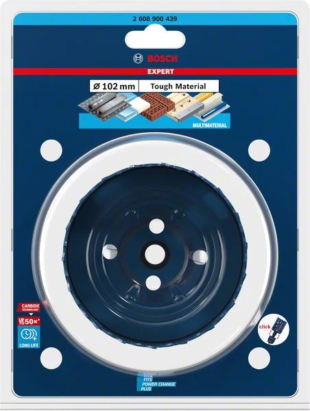 BOSCH Pił otwornica Expert do twardych materiałów-Ø 102 mm Głębokość cięcia 60 mm ( 4000800259 )