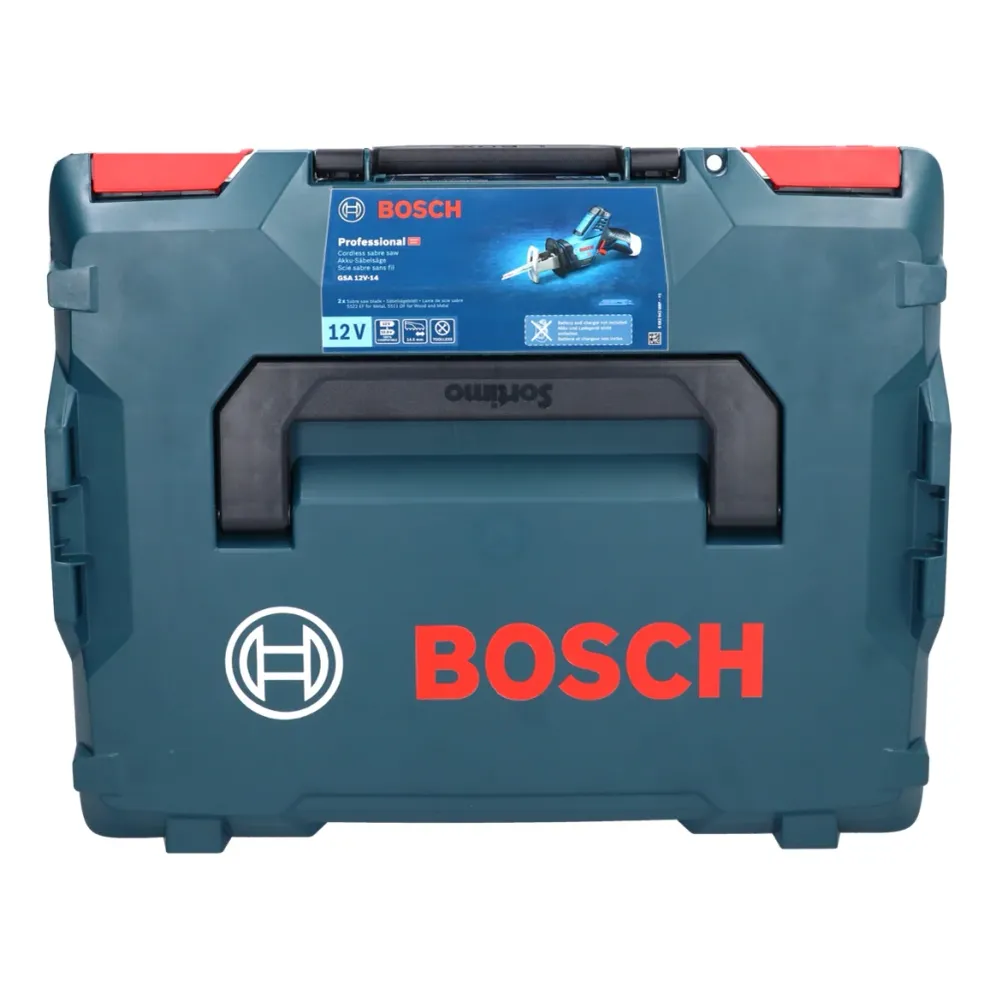Akumulatorowa pilarka szablasta Bosch GSA 12V-14 Professional 12 V ( 060164L905 ) + L-Boxx - bez akumulatora, bez ładowark...