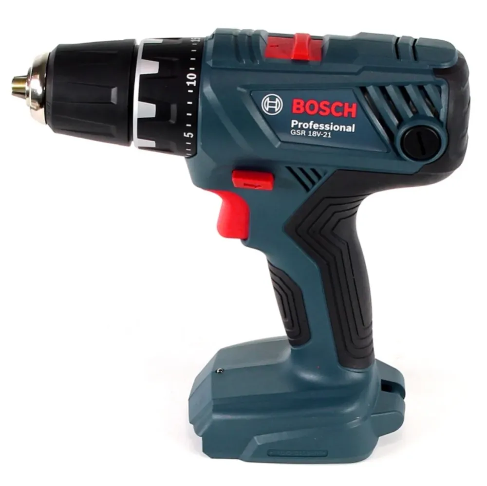 Akumulatorowa wiertarko-wkrętarka Bosch Professional GSR 18V-21 18V 55Nm + 1x akumulator 5.0Ah + ładowarka + L-Boxx