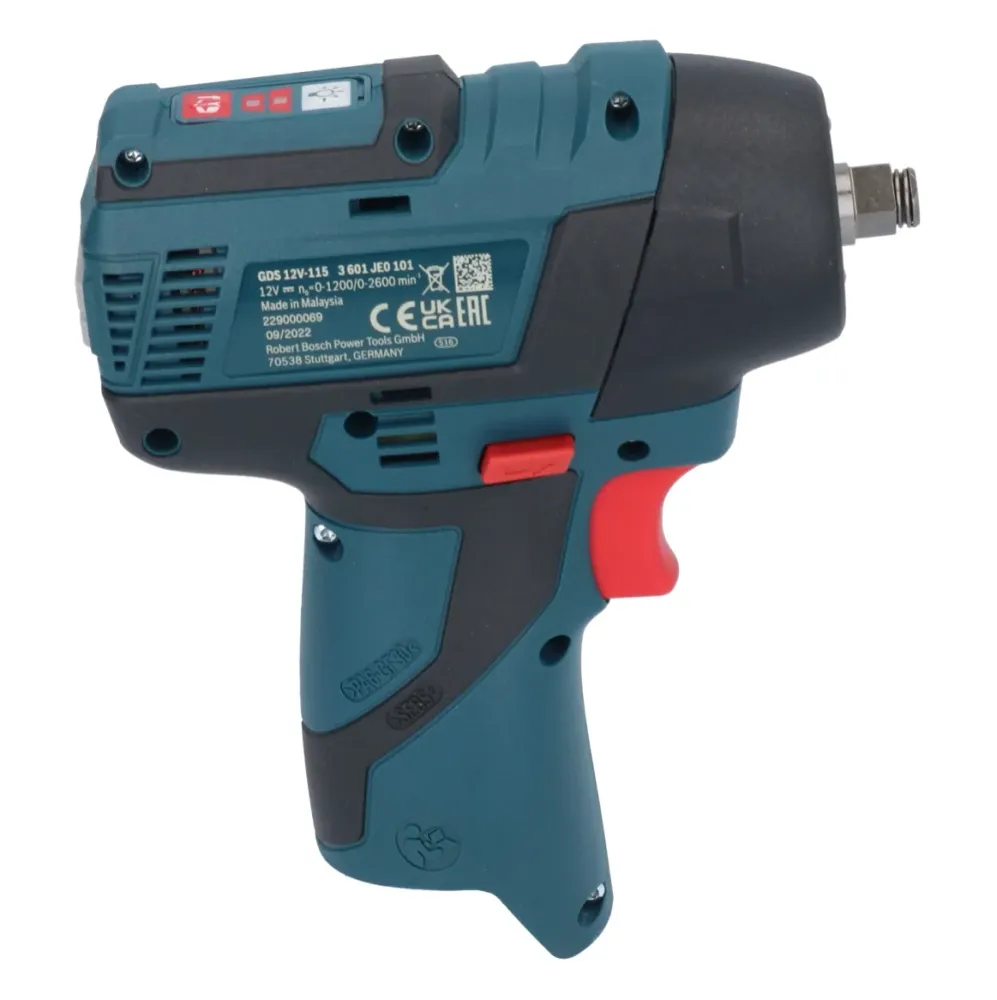 Akumulatorowy klucz udarowy Bosch GDS 12V-115 Professional 12 V 115 Nm 3/8" bezszczotkowy + L-Boxx ( 06019E0102 ) - bez ak...