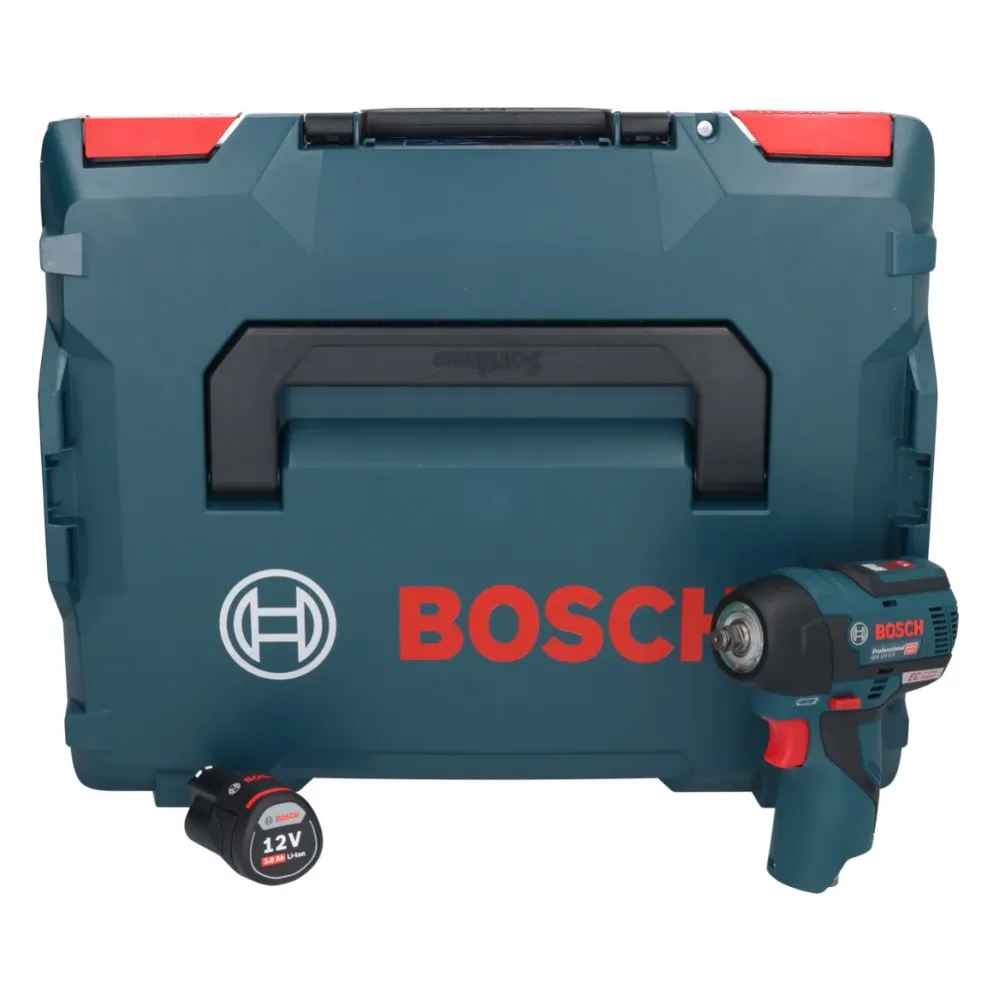 Akumulatorowy klucz udarowy Bosch GDS 12V-115 Professional 12 V 115 Nm 3/8" bezszczotkowy + 1x akumulator 3,0 Ah + L-Boxx...