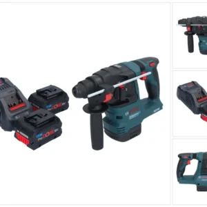 Akumulatorowy młot udarowo-obrotowy Bosch GBH 18V-22 Professional 18 V 1,9 J SDS Plus Brushless + 2x akumulator ProCORE 8,...