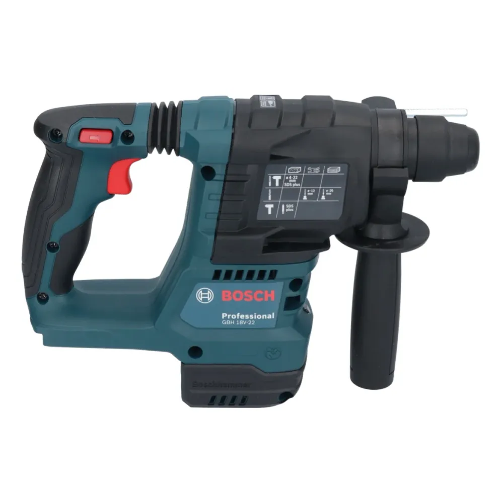 Akumulatorowy młot udarowo-obrotowy Bosch GBH 18V-22 Professional 18 V 1,9 J SDS Plus Brushless + 2x akumulator ProCORE 8,...