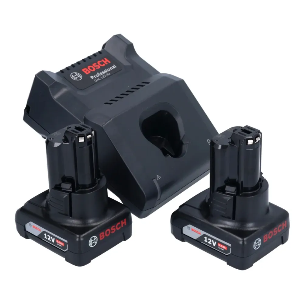 Bosch GDR 12V-105 Profesjonalny akumulatorowy klucz udarowy 12 V 105 Nm 1/4" + 2x akumulator 6,0 Ah + ładowarka + L-Boxx B...