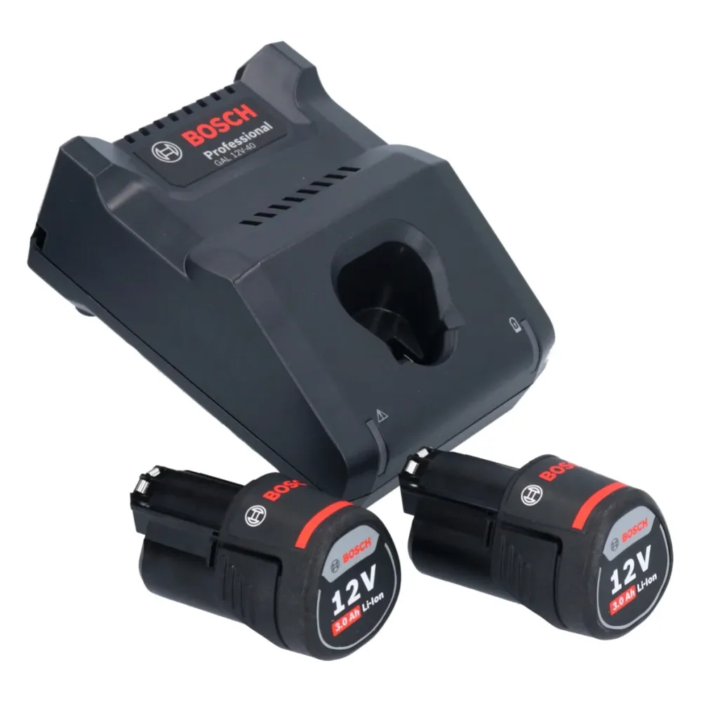 Bosch GDR 12V-105 Profesjonalny akumulatorowy klucz udarowy 12 V 105 Nm 1/4" + 2x akumulator 3,0 Ah + ładowarka + L-Boxx B...