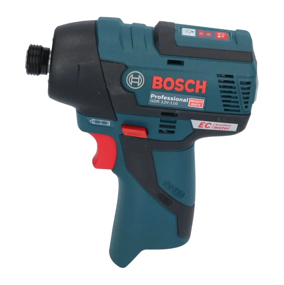 Bosch GDR 12V-110 Profesjonalny akumulatorowy klucz udarowy 12 V 110 Nm 1/4" bezszczotkowy + 1x akumulator 2,0 Ah + L-Boxx...