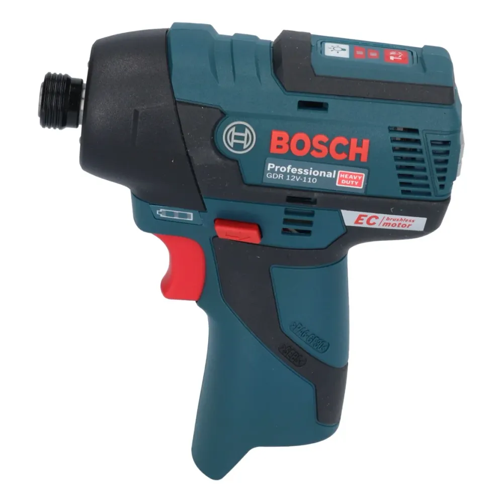Bosch GDR 12V-110 Profesjonalny akumulatorowy klucz udarowy 12 V 110 Nm 1/4" bezszczotkowy + 1x akumulator 3,0 Ah + ładowa...