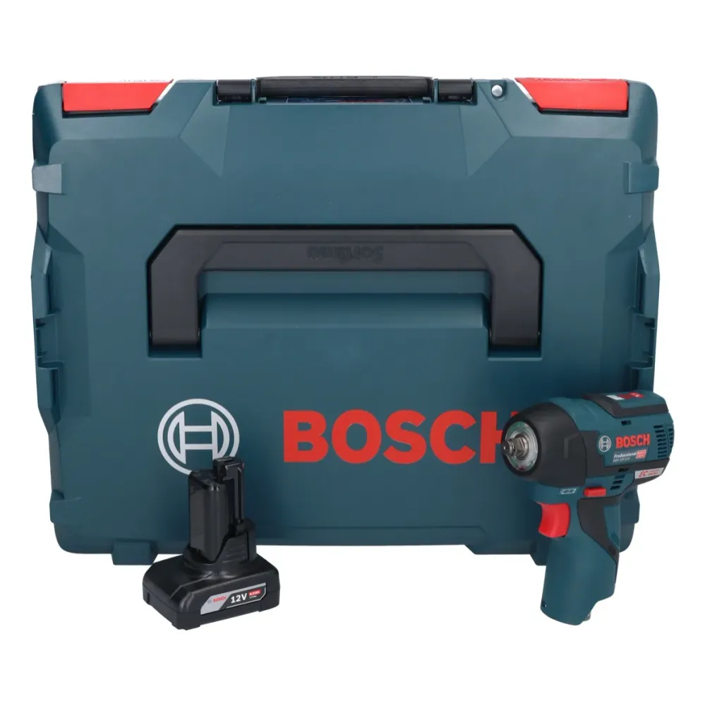 Bosch GDS 12V-115 Professional akumulatorowy klucz udarowy 12 V 115 Nm 3/8" bezszczotkowy + 1x akumulator 6,0 Ah + L-Boxx...