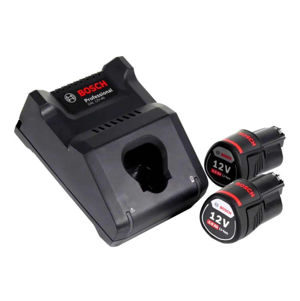 Bosch GEX 12V-125 Profesjonalna akumulatorowa szlifierka oscylacyjna bezszczotkowa 12 V 125 mm + 2x akumulator 3,0 Ah + ła...