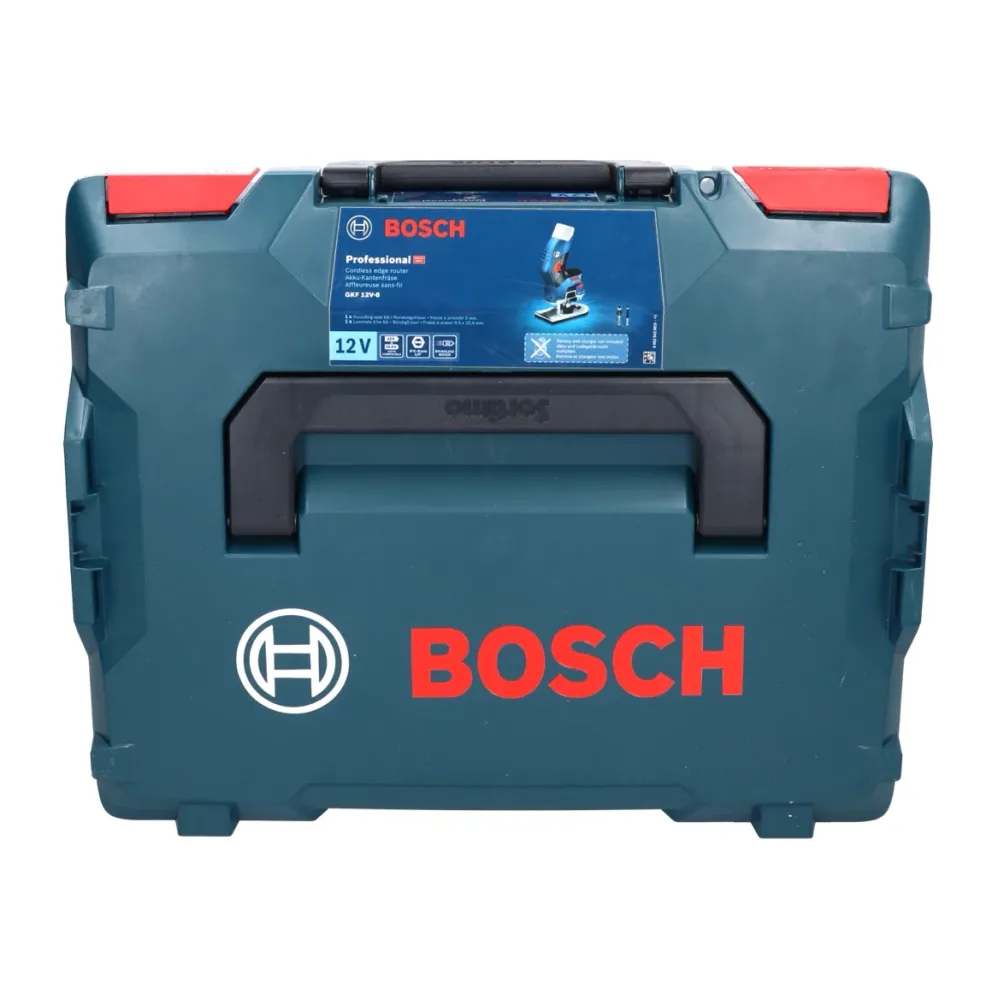 Bosch GKF 12V-8 Profesjonalna akumulatorowa frezarka górnowrzecionowa 12V + 2x akumulator 6,0 Ah + ładowarka + L-Boxx Bosc...