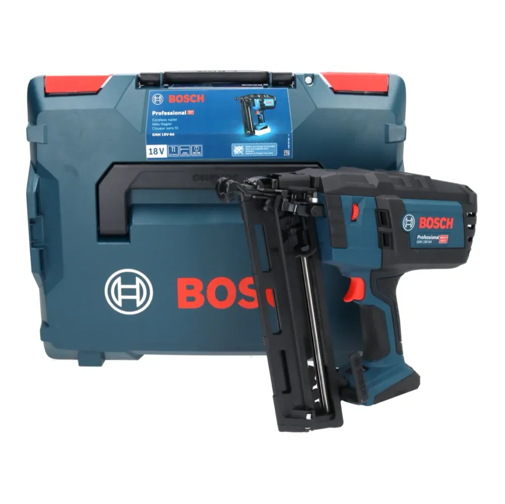 Bosch GNH 18V-64 Akumulatorowa gwoździarka 18 V 64 mm 1,6 mm + L-Boxx ( 0601481101 ) - bez akumulatora, bez ładowarki Bosc...
