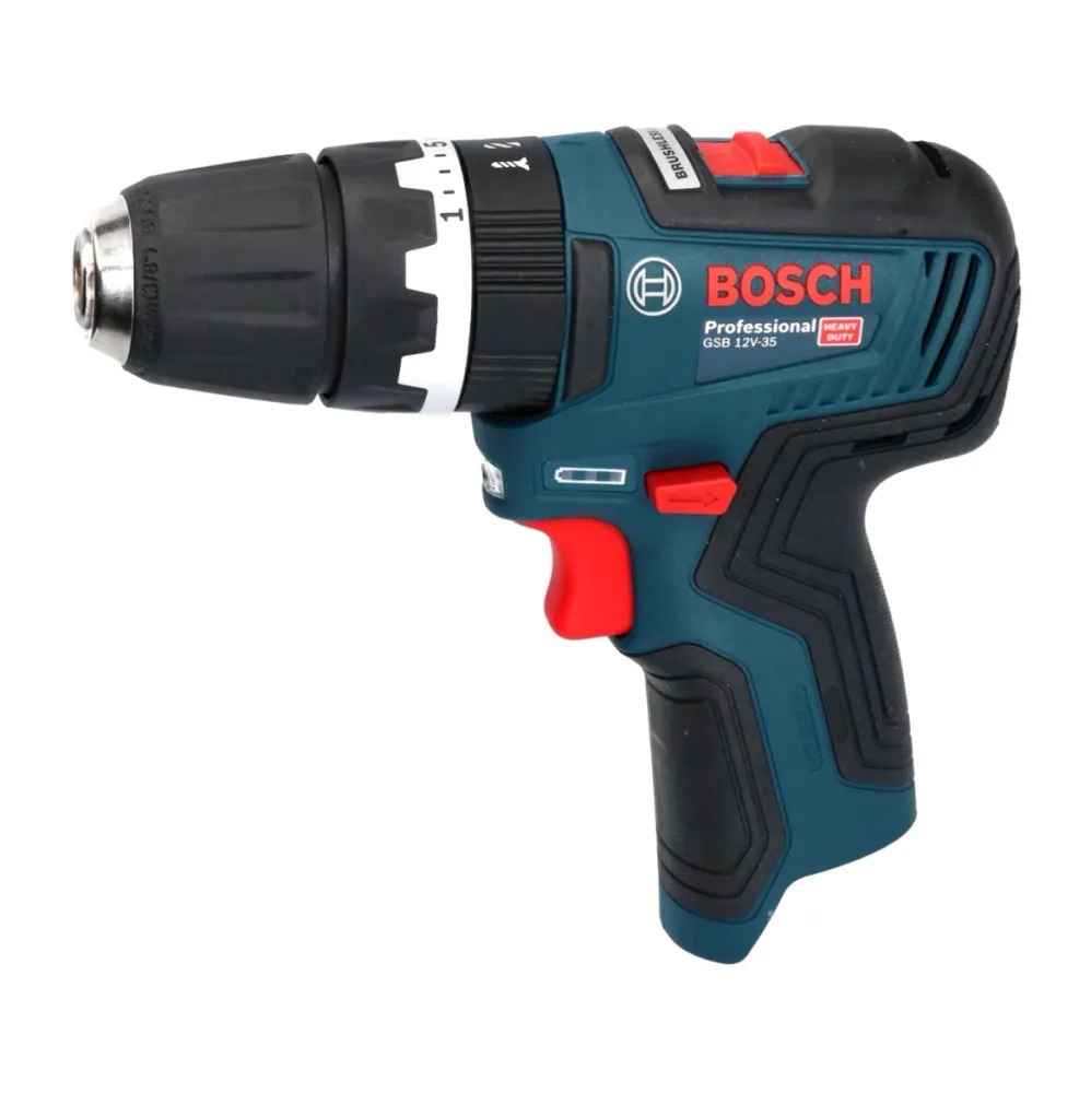 Bosch GSB 12V-35 Profesjonalna akumulatorowa wiertarko-wkrętarka udarowa 12 V 35 Nm bezszczotkowa + 1x akumulator 3,0 Ah +...
