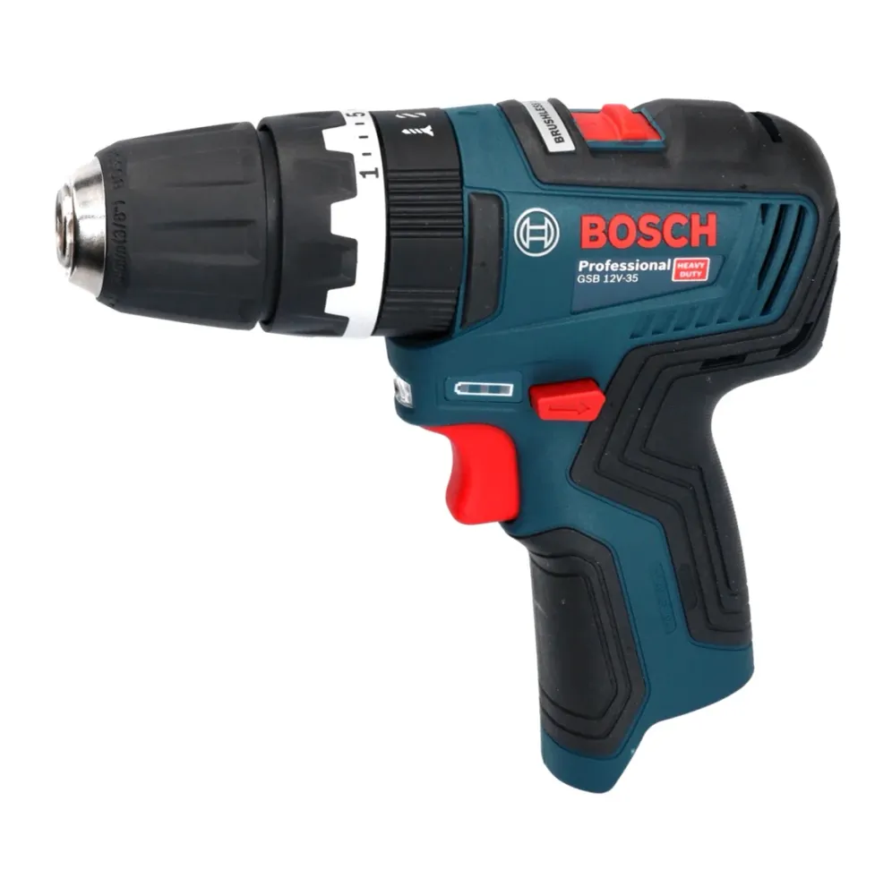 Bosch GSB 12V-35 Profesjonalna akumulatorowa wiertarko-wkrętarka udarowa 12 V 35 Nm bezszczotkowa + 1x akumulator 6,0 Ah +...