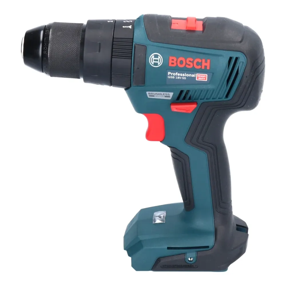 Bosch GSB 18V-55 Profesjonalna akumulatorowa wiertarko-wkrętarka udarowa 18 V 55 Nm bezszczotkowa + 1x akumulator 5,0 Ah -...