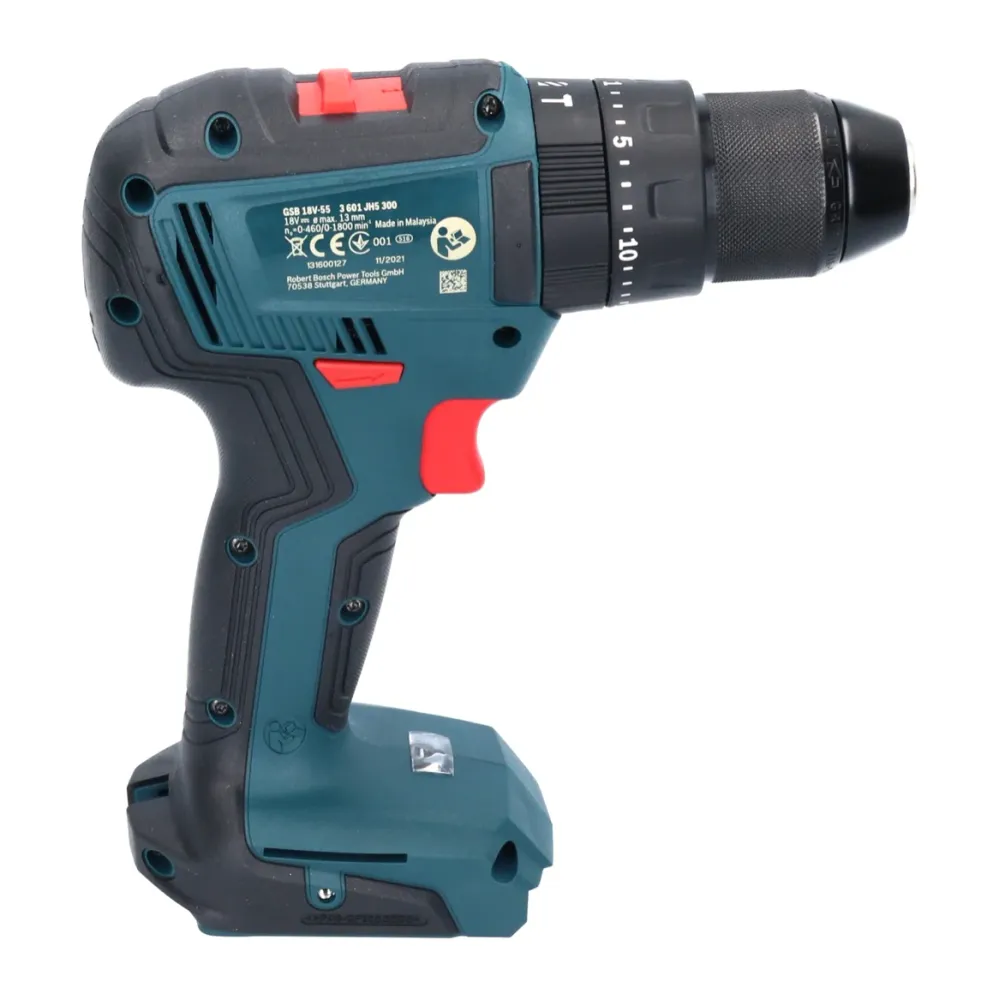 Bosch GSB 18V-55 Profesjonalna akumulatorowa wiertarko-wkrętarka udarowa 18 V 55 Nm bezszczotkowa + 1x akumulator 5,0 Ah -...